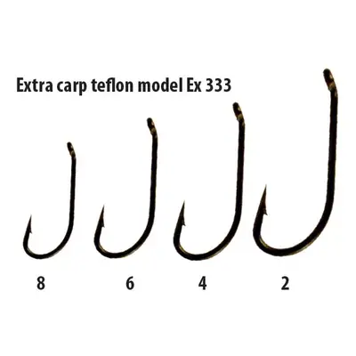 Extra carp háčky teflon série ex 333 ( 10ks v balení)-velikost 8