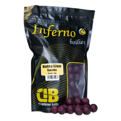 Carp inferno boilies nutra line švestka - 1 kg 20 mm