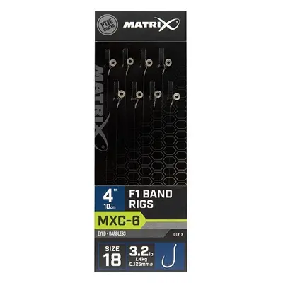 Matrix návazec mxc-6 barbless band rigs f1 10 cm - 18 0,125 mm