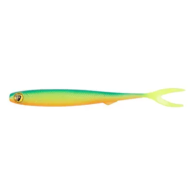 Fox rage gumová nástraha slick finesse super soft uv blue back chartreuse - 16 cm