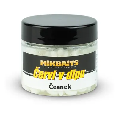 Mikbaits červi v dipu 50 ml - česnek