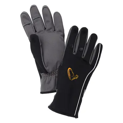 Savage gear rukavice softshell winter glove black - l