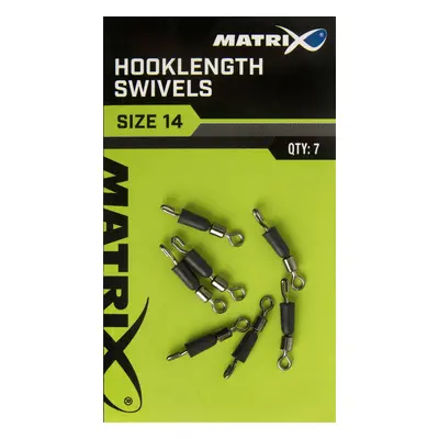 Matrix obratlíky hooklength swivels 7 ks-velikost 14