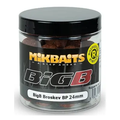 Mikbaits rozpustné boilies bigb broskev black pepper 250 ml - 24 mm