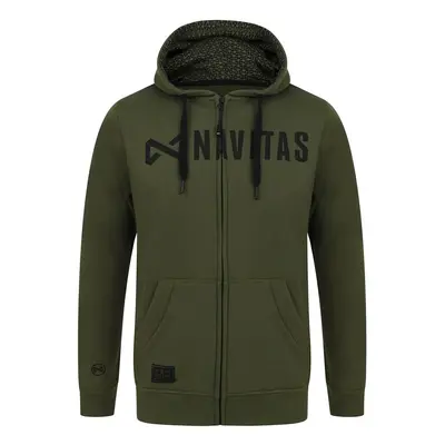 Navitas mikina core zip hoody green - m