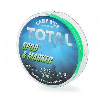 Carp´r´us splétaná šňůra total spod marker braid fluo zelená 0,19 mm 6,8 kg