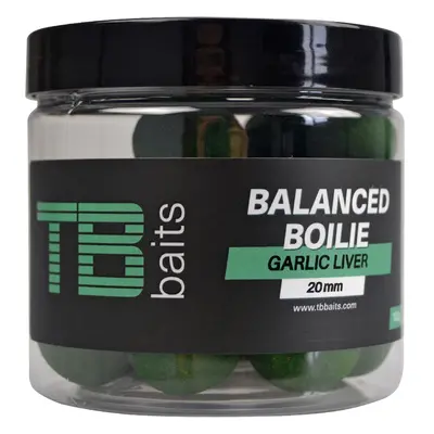 Tb baits vyvážené boilie balanced + atraktor garlic liver 100 g - 24 mm