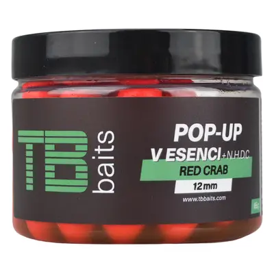 Tb baits plovoucí boilie pop-up red crab + nhdc 65 g - 12 mm