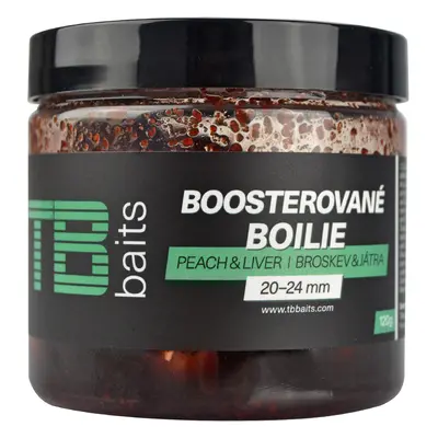 Tb baits boosterované boilie peach liver 120 g 20-24 mm