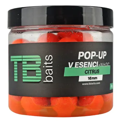 Tb baits plovoucí boilie pop-up orange citrus + nhdc 65 g-12 mm