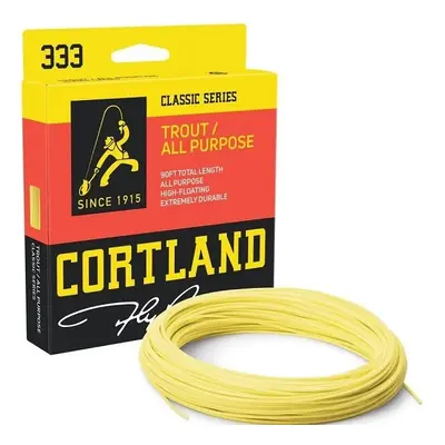 Cortland muškařská šňůra 333 classic trout all purpose freshwater yellow 90 ft - wf6f