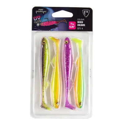 Fox rage gumová nástraha slick shad uv mixed colour packs - délka 13 cm