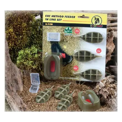 Extra carp method feeder set 20g,30g,40g + formička