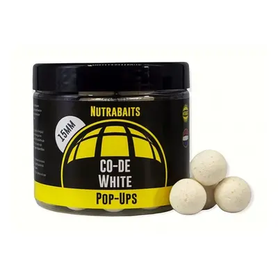 Nutrabaits plovoucí boilie pop-up co-de white 15 mm