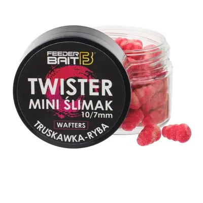 Feederbait twister mini šlimak wafters 11x8 mm 25 ml - jahoda/ryba