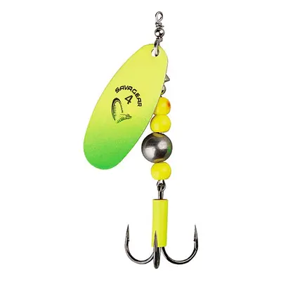 Savage gear třpytka caviar spinner fluo yellow/chartreuse-velikost 3 9,5 g