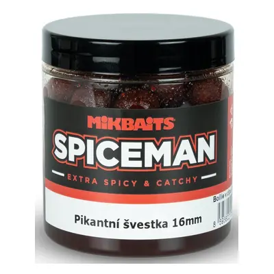 Mikbaits boilie v dipu spiceman pikantní švestka 250 ml - 16 mm