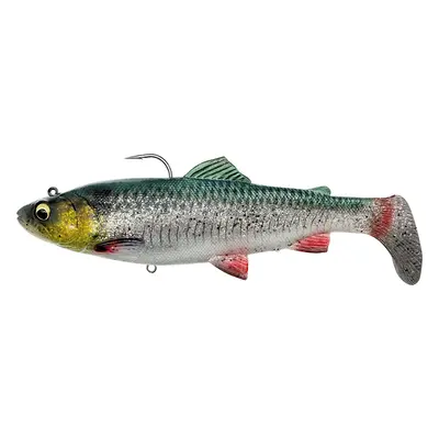 Savage gear gumová nástraha 4d rattle shad trout sinking green silver - 12,5 cm 35 g