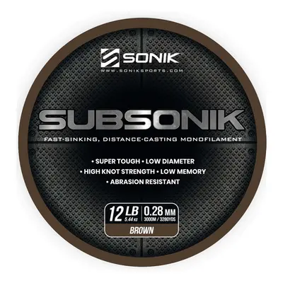 Sonik vlasec subsonik brown 3000 m - 0,31 mm 6,80 kg