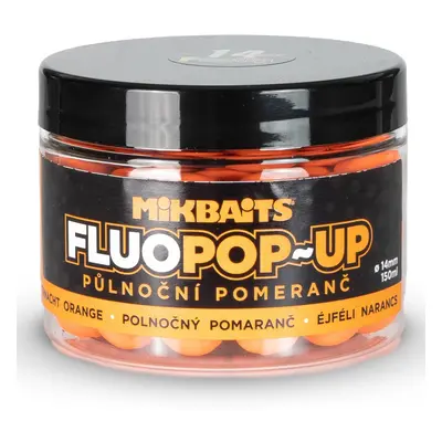 Mikbaits plovoucí boilie fluo půlnoční pomeranč 150 ml - 14 mm