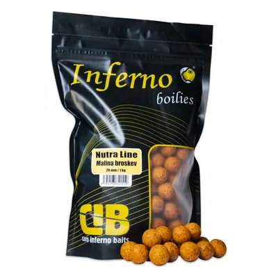 Carp inferno boilies nutra line malina broskev 1 kg 20 mm