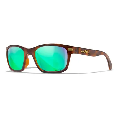 Wiley x polarizační brýle helix captivate polarized green mirror amber gloss demi