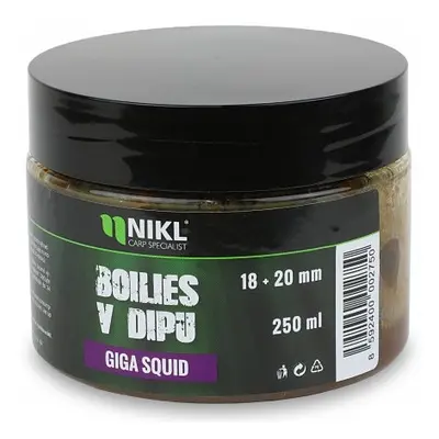 Nikl boilies v dipu 250 g 18/20 mm - giga squid