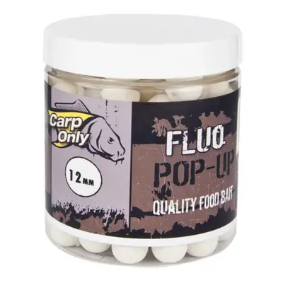 Carp only fluo pop up boilie 80 g 12 mm-white