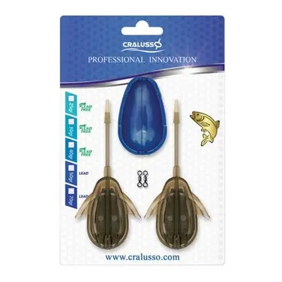 Cralusso krmítko method double chance 2+1 sada - 50 g