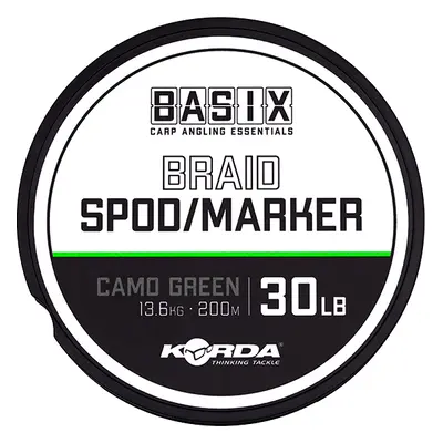 Korda splétaná šňůra basix spod/marker braid 200 m