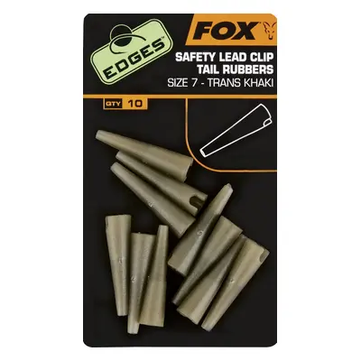 Fox edges lead clips tail rubbers khaki na závěsku č.7