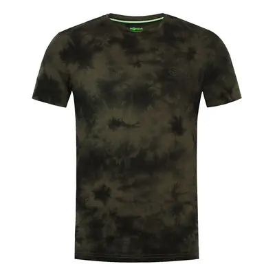 Korda tričko tie dye tee dark olive - s