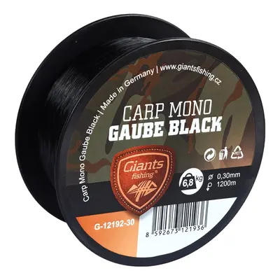 Giants fishing vlasec carp mono gaube black - 0,28 mm 6 kg 1200m