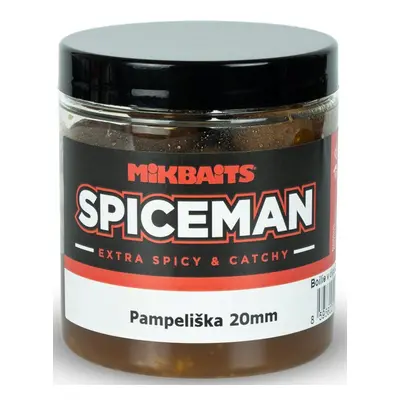 Mikbaits boilie v dipu spiceman pampeliška 250 ml - 20 mm