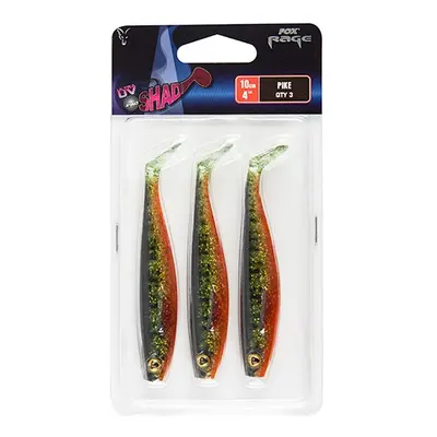 Fox rage gumová nástraha pro shad uv colour pack additions pike uv -10 cm 3 kusy