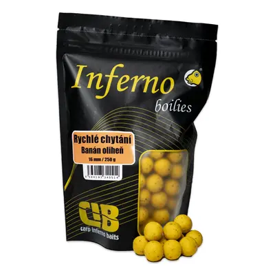 Carp inferno boilies pro rychlé chytání 250 g 16 mm banán oliheň