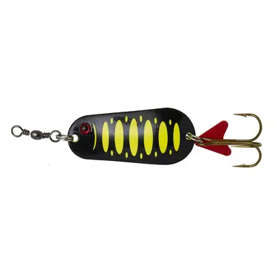 Dam třpytka effzett standard spoon uv fluo yellow black - 8 cm 45 g