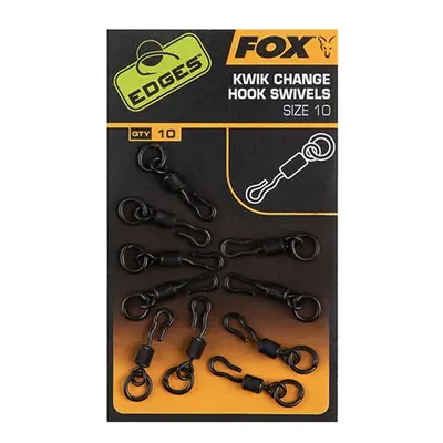 Fox obratlíky edges kwik change hook swivels - 10