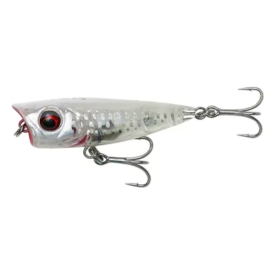 Savage gear wobler 3d minnow popper crystal white - 4,3 cm 4 g