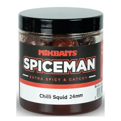 Mikbaits boilie v dipu spiceman chilli squid 250 ml - 24 mm