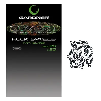 Gardner obratlíky covert mini rig swivels 20 ks-velikost 20