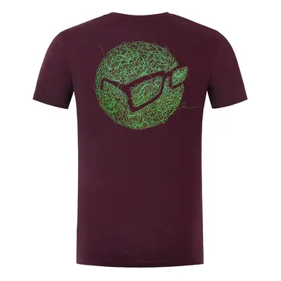 Korda tričko birdsnest tee burgundy - s