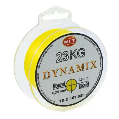 Wft splétaná šňůra round dynamix kg žlutá 150 m - 0,25 mm 23 kg