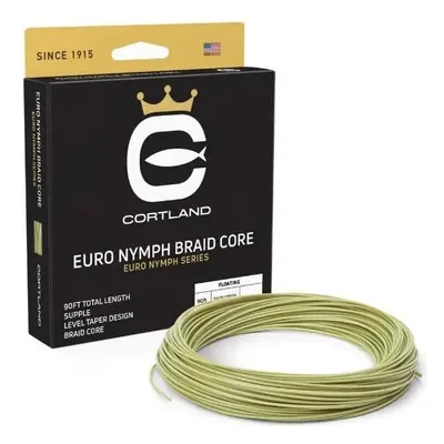 Cortland muškařská šňůra euro nymph braid core 022 freshwater 90 ft - level sage green