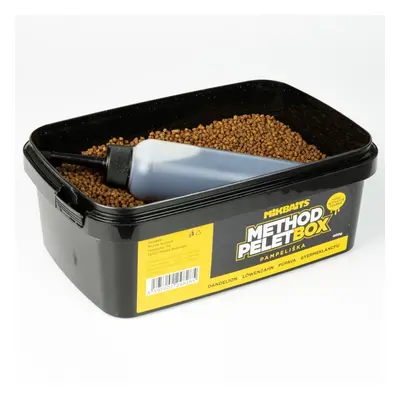 Mikbaits method pelet box 400 g + 120 ml activator - pampeliška