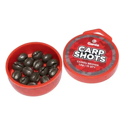 Garda bročky carp shots camou brown - 15 ks 1,6 g