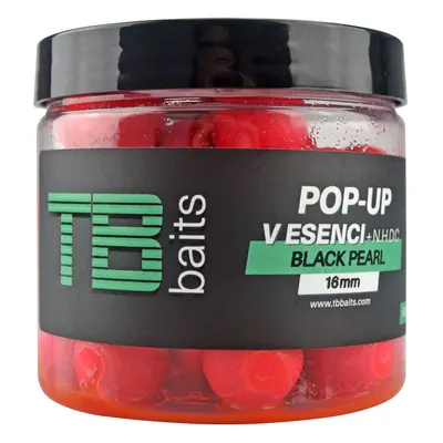 Tb baits plovoucí boilie pop-up pink black pearl + nhdc 65 g-16 mm