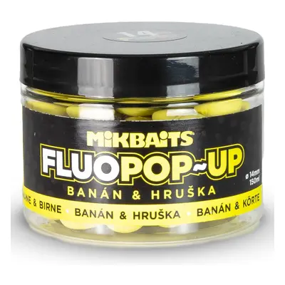 Mikbaits plovoucí boilie fluo banán hruška 150 ml - 14 mm