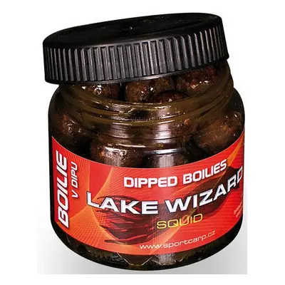 Sportcarp boilies v dipu dipped boilies 200 ml 18 mm-lake wizard squid