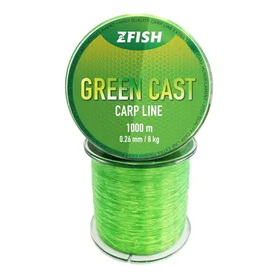 Zfish vlasec green cast carp line - 0,34 mm 1000 m